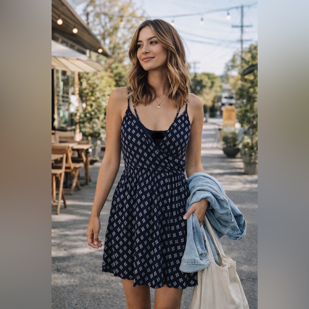 Abercrombie & Fitch Black and White Mini Dress
